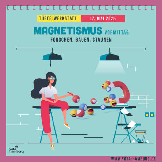 T&uuml;ftelwerkstatt: Magnetismus Vormittag | 17. Mai 2025 | 11:00 Uhr &ndash; 13:00 Uhr