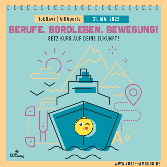 JobNavi: AIDA perla | 31. Mai 2026 | 9:15 &ndash; 13:30 Uhr
