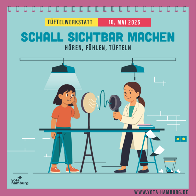 T&uuml;ftelwerkstatt: Sichtbarer Schall | 10. Juni 2026 | 11:00 - 13:00 Uhr
