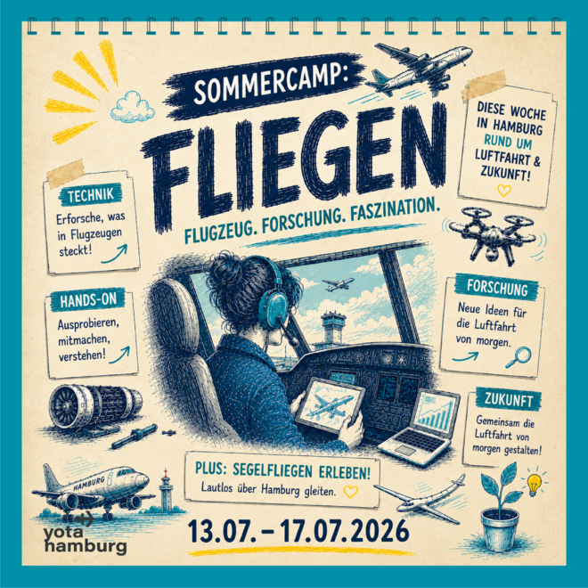  Fliegen | 13. bis 17. Juli 2026 | t&auml;glich ca. 08:00 oder 09:00 bis 16:00 oder 17:00 Uhr
